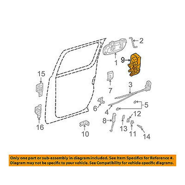 04-05 Dodge Durango New Rear Tailgate Liftgate Latch Actuator Mopar Factory Oem 04-05 Dodge Durango New Rear Tailgate Liftgate Latch Actuator Mopar Factory Oem